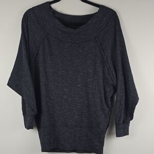 We the Free People cowl oversize neck Charcoal Gray Women's Sweater